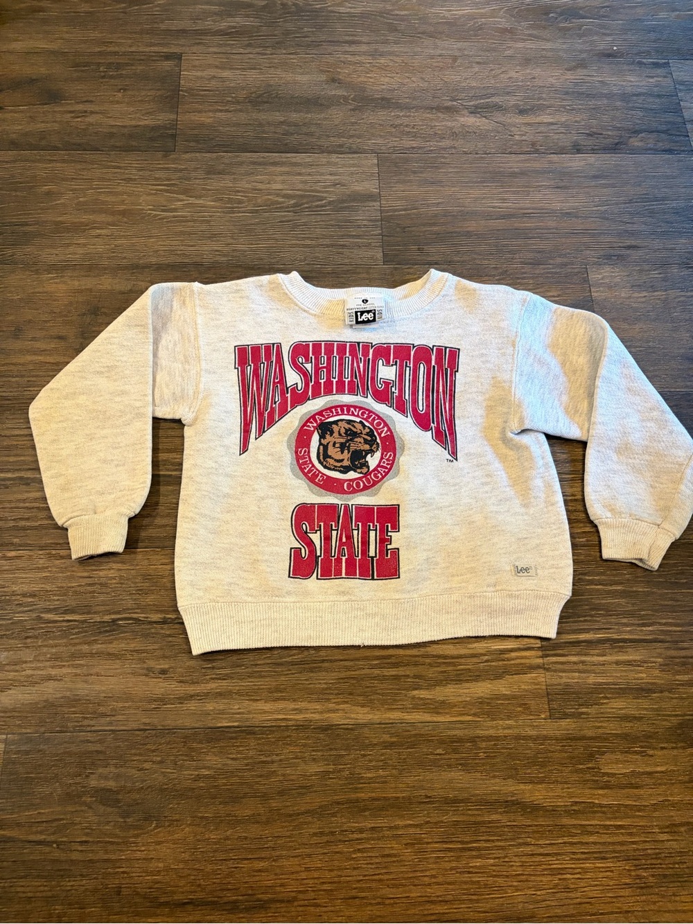 Vintage Lee Kids Washington State Cougars Crewneck Large 4/5 Made In USA